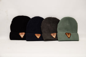 Leather Kudu Feather-Feel Beanie